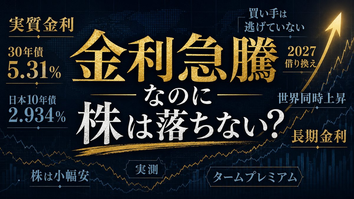 2026年8月、世界の長期金利が同時に上昇した